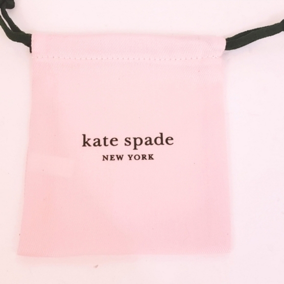 NWT Kate Spade Sliced Scallop Pave Stud Earrings Red Gold - Picture 7 of 7